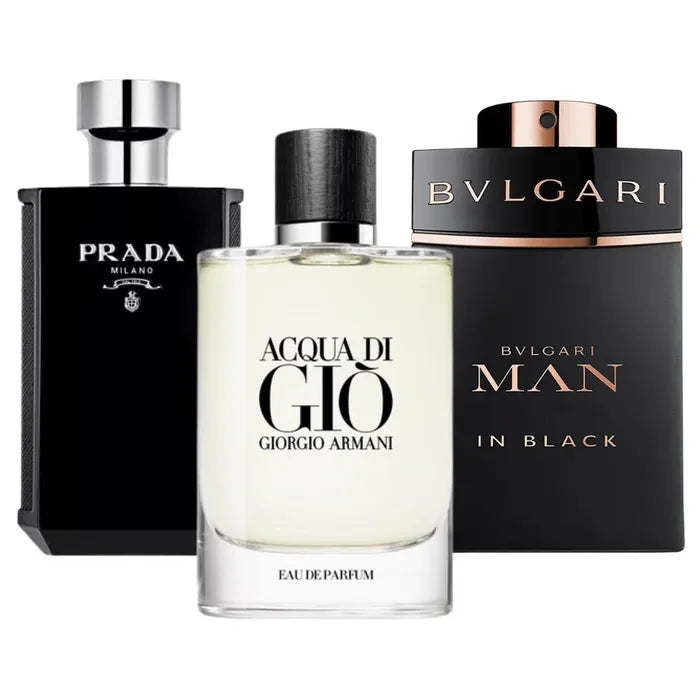 CUMPĂRĂ 1 SI PRIMESTE 3 - Prada L’Homme | Giorgio Armani Acqua di Giò | Bvlgari Man In Black 100ml ®